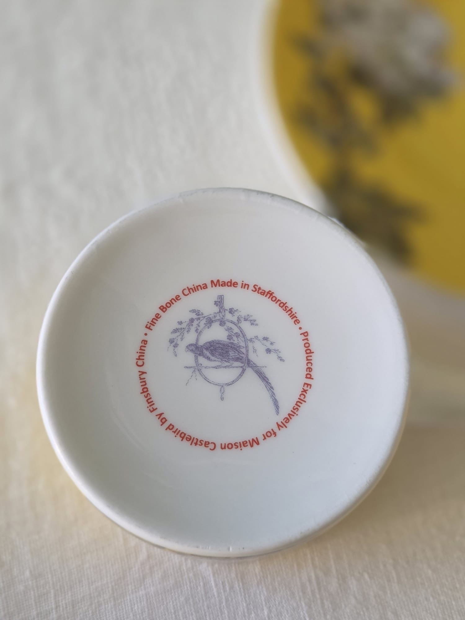 CUP & SAUCER "ORIENT" IN LEMON YELLOW