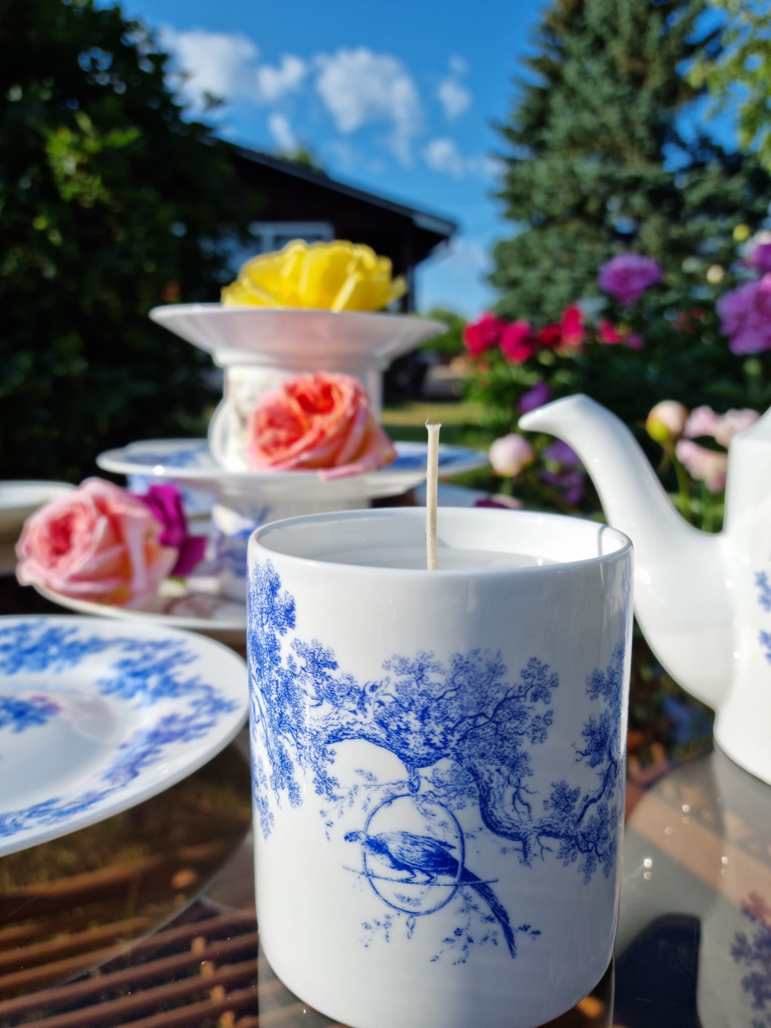 TOILE DE JOUY CANDLE - House of Castlebird Rose