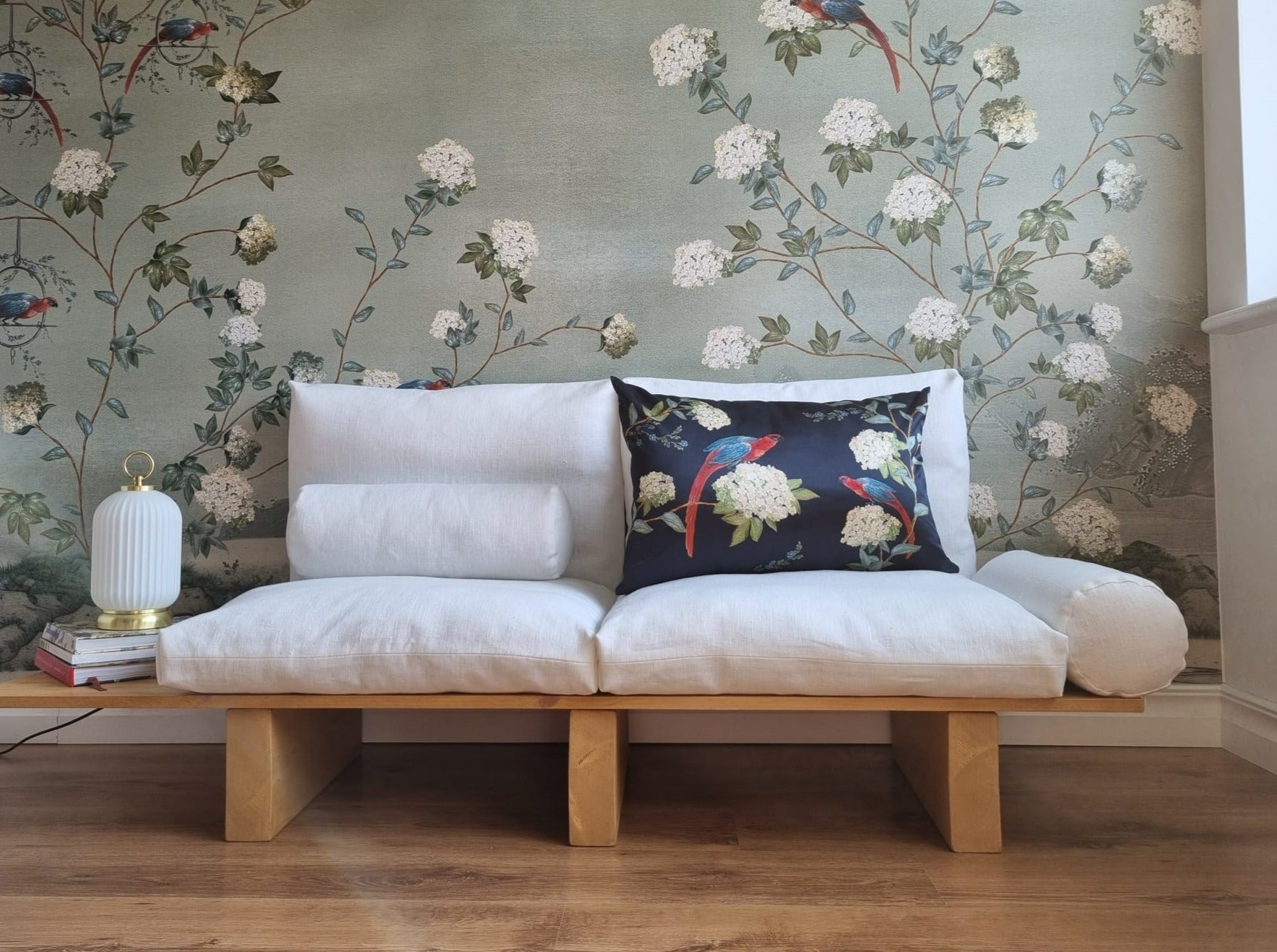 Cushion cover ''Orient'' in midnight blue