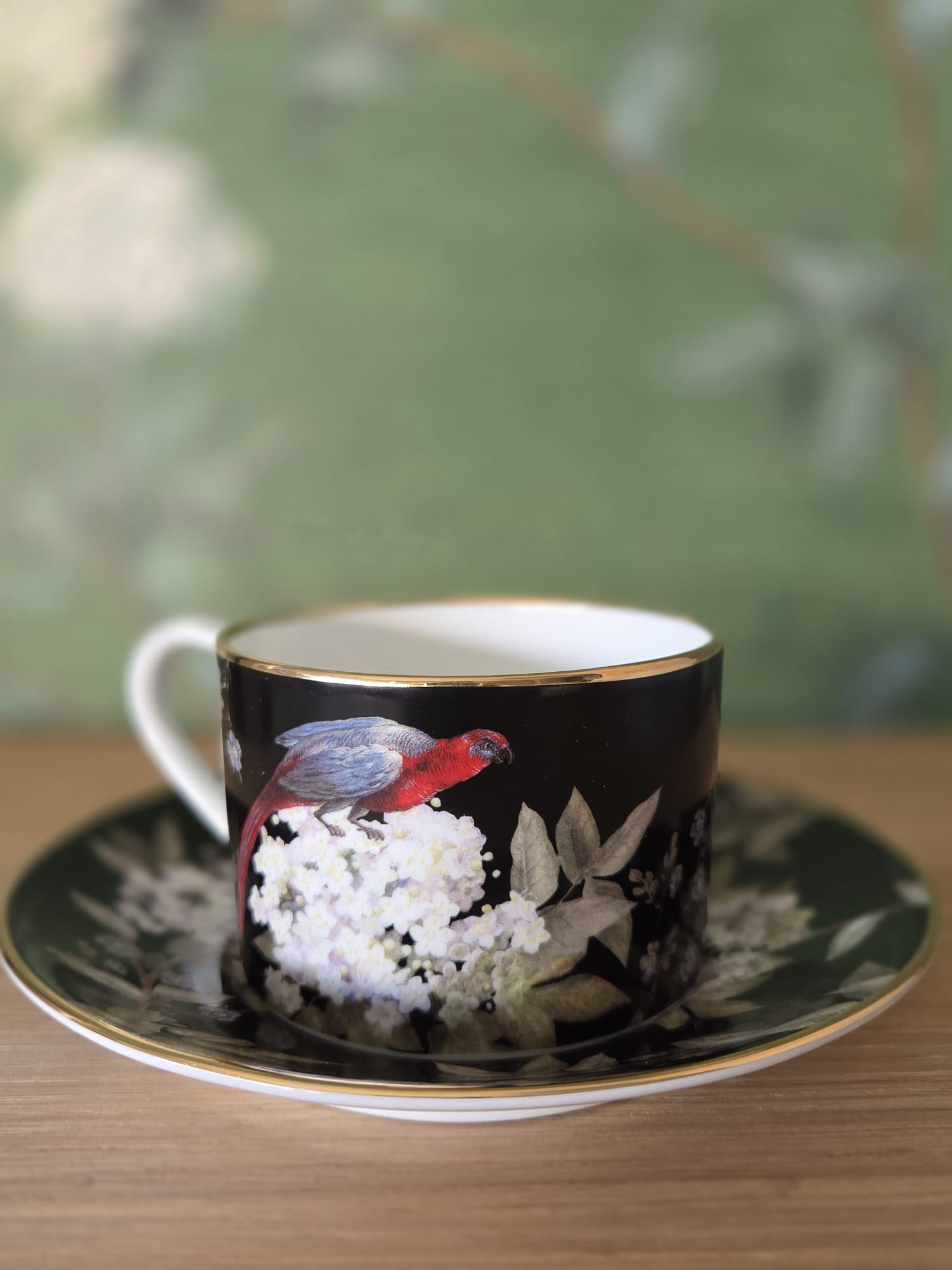 CUP AND SAUCER "ORIENT" IN BLACK