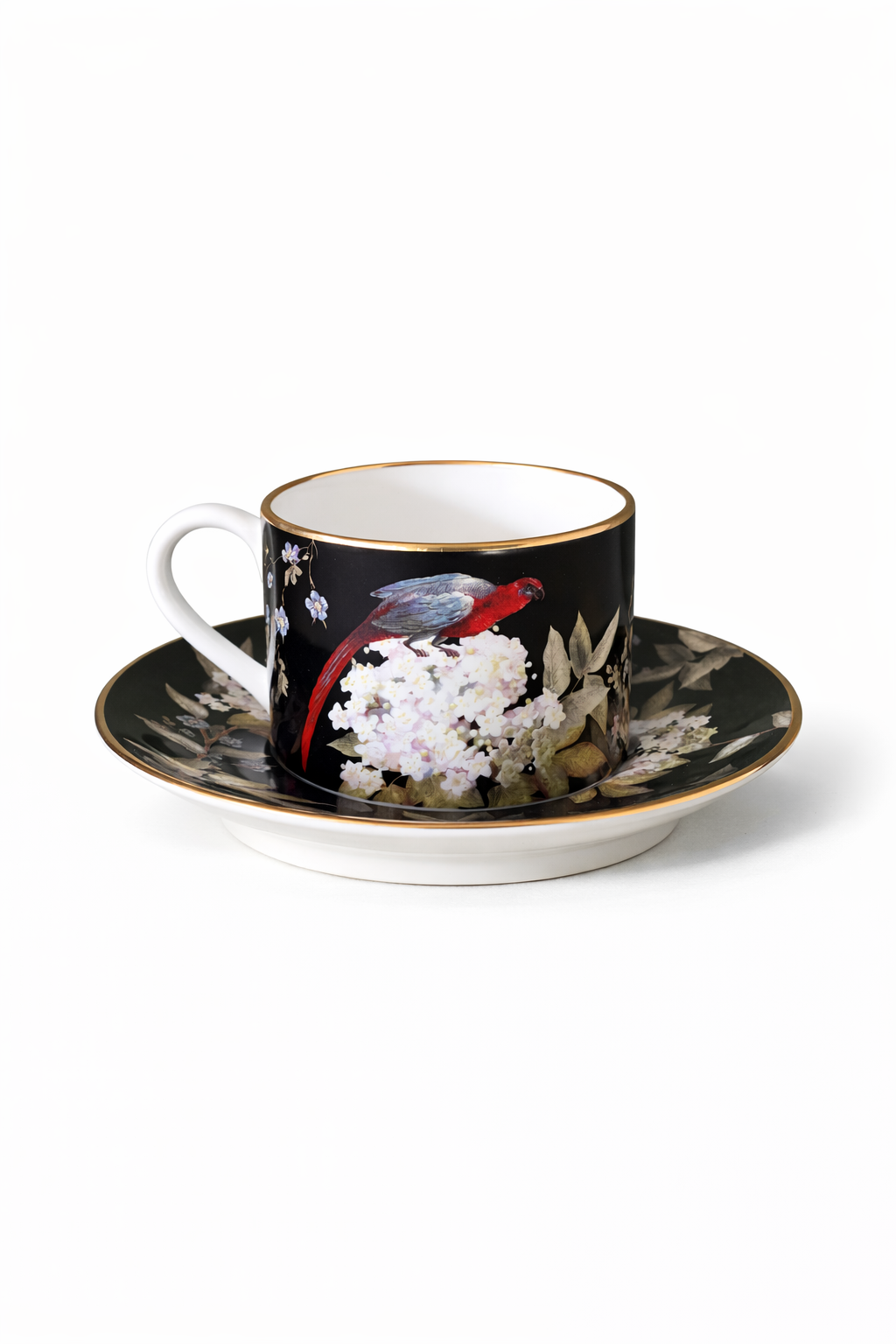 CUP AND SAUCER "ORIENT" IN BLACK